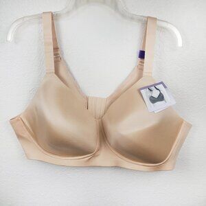 NWT New Catherine's Intimates Bra 48B No-Wire T-Shirt Wirefree Nude Beige Plus